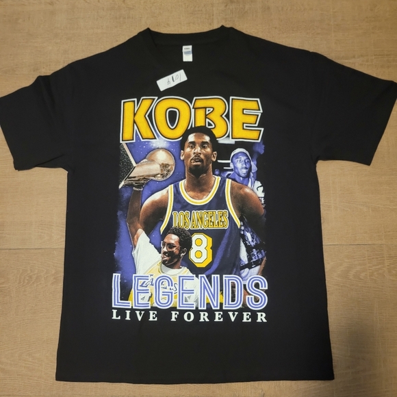 Kobe Bryan Legends Live Forever T Shirt - Picture 1 of 2